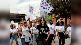 'No more children in cages': Protesters take to the streets in US demanding end to Trump's immigration policy