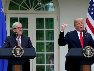 Donald Trump, Jean-Claude Juncker agree to lower trade barriers in Washington meet, vow to forge strong US-EU alliance Donald Trump, Jean-Claude Juncker agree to lower trade barriers in Washington meet, vow to forge strong US-EU alliance