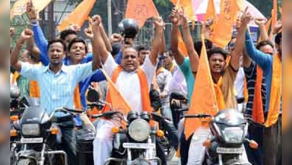 Bajrang Dal activists detained for calling for bandh in Bihar's Nawada district after the arrest of Sangh Parivar leader