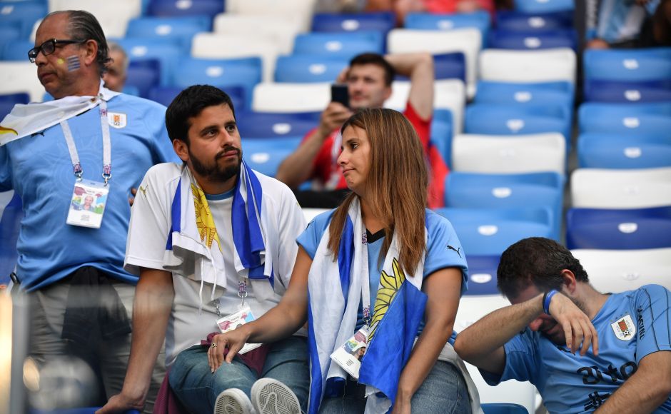 The loss extended Uruguay's wait for a third World Cup title by another four years. AFP/Dimitar Dilkoff The loss extended Uruguay's wait for a third World Cup title by another four years. AFP/Dimitar Dilkoff