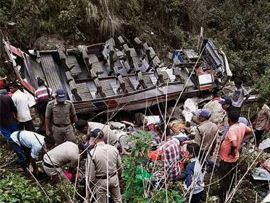Uttarakhand bus accident: 48 killed, 10 injured as 'overloaded' vehicle falls into gorge in Pauri district; probe ordered