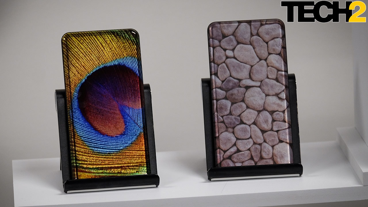 Corning's Vibrant Gorilla Glass allows for fantastic designs and textures. Image: Anirudh Regidi/Tech2 