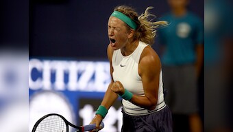 Silicon Valley: Victoria Azarenka fights off spirited Kateryna Bondarenko to set up second round Garbine Muguruza clash