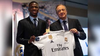 La Liga: Real Madrid officially unveil Vinicius Junior after agreeing deal with Flamengo in 2017