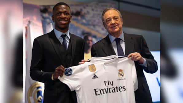 La Liga: Real Madrid officially unveil Vinicius Junior after agreeing deal with Flamengo in 2017