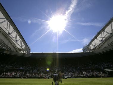   General view of Wimbledon Center Court. AP 