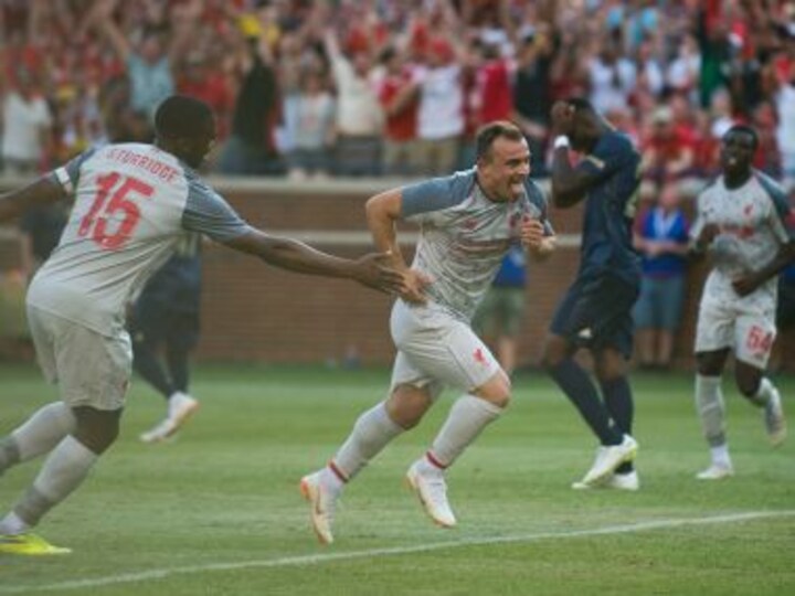 International Champions Cup: Xherdan Shaqiri shines on debut to help Liverpool rout Manchester United