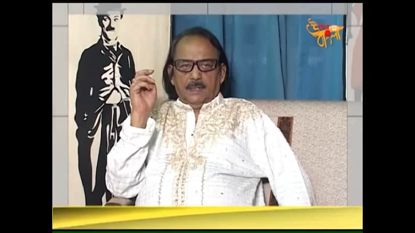Still from an interview of Chinmoy Roy. YouTube screengrab