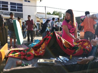 An earthquake hit Sembalun Selong village in Lombok Timur, Indonesia. Reuters