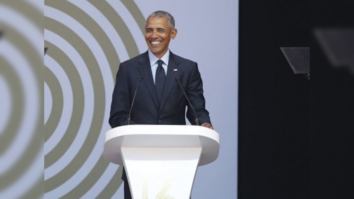 'I believe in Mahatma Gandhi's vision of equality and justice', says Barack Obama at Nelson Mandela Annual Lecture