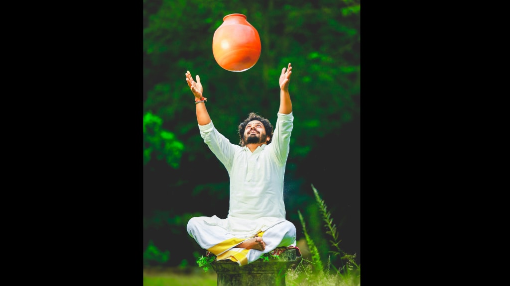 Ghatam player Vazhappally R Krishnakumar