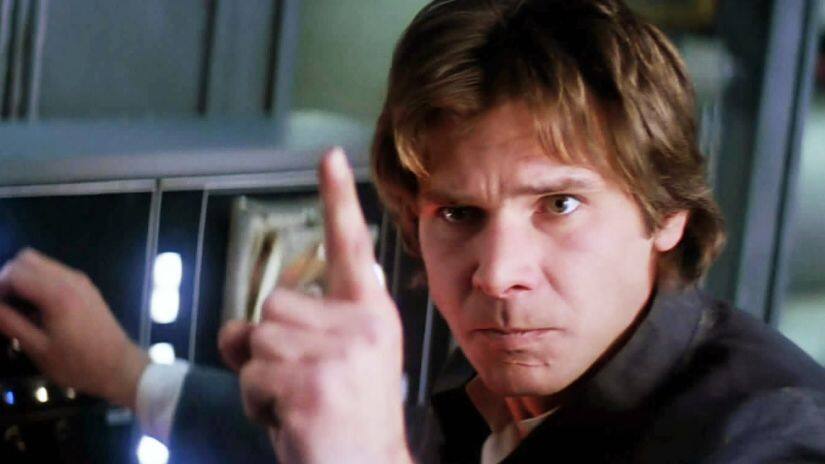 Harrison Ford in a still from Star Wars