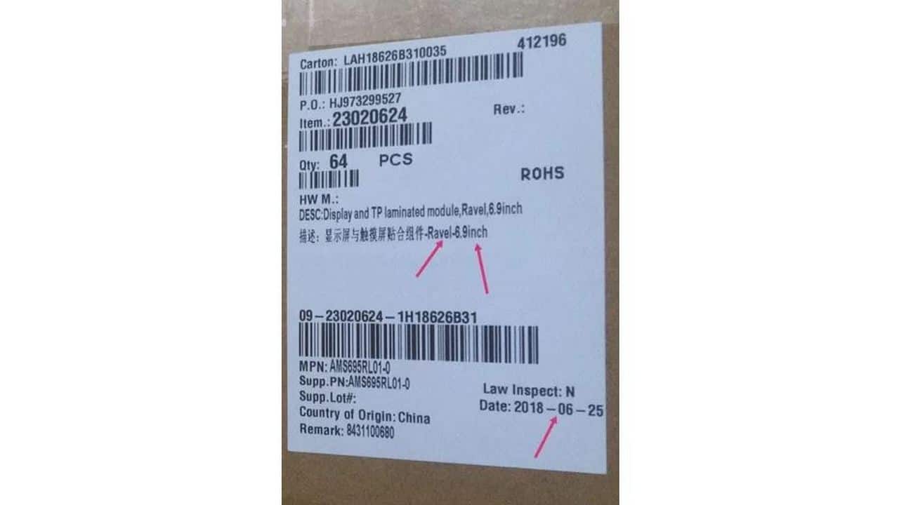 Honor Note 10 panel. Gizmochina