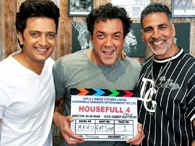 Housefull 4 shoot begins in London; Sajid Nadiadwala's team has a 25-day schedule in store Housefull 4 shoot begins in London; Sajid Nadiadwala's team has a 25-day schedule in store