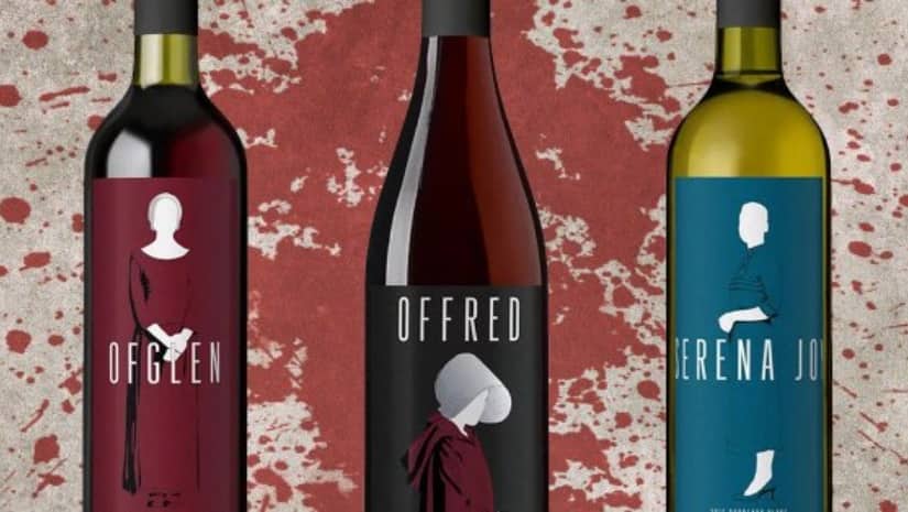 The three wines inspired by Offred, Ofglen and Serena Joy from the dystopian series, The Handmaid's Tale. Twitter