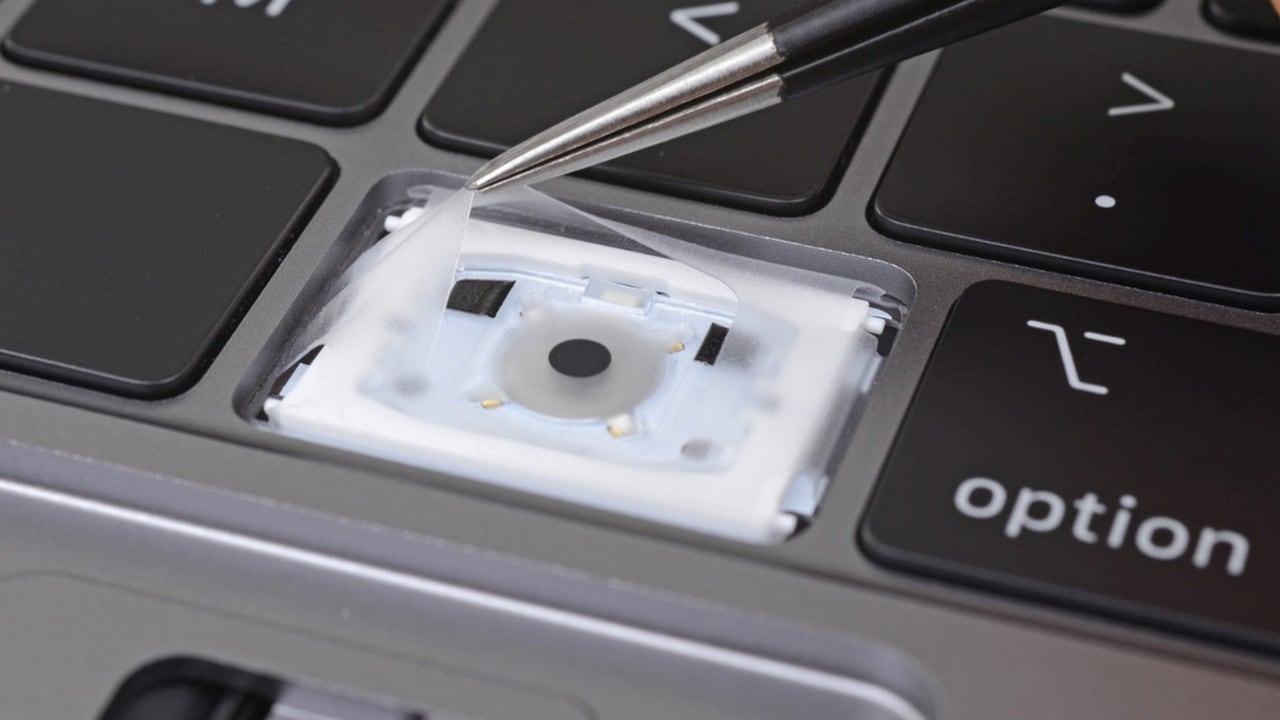 Apples new MacBook Pro keyboard features a silicone strip to make it quieter