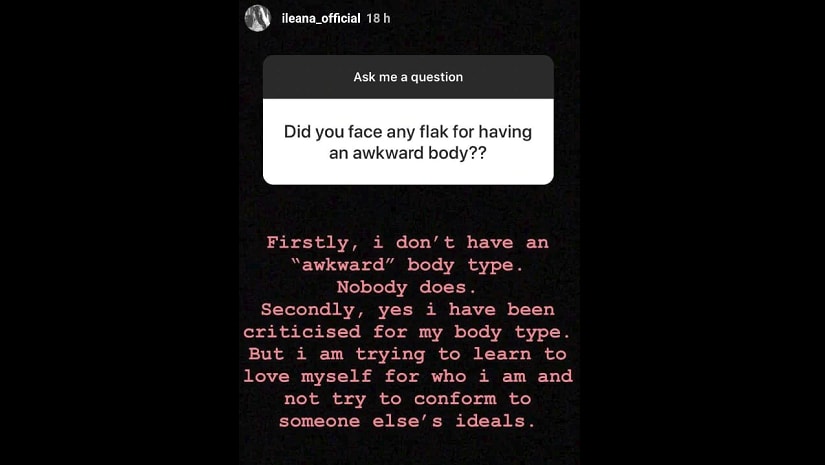 Ileana's answer to the question was on-point. Image from Facebook