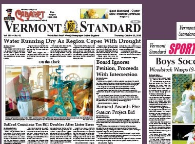 A recent Vermont Standard issue. Image courtesy: @vermontstandard