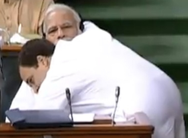 No-confidence motion in Parliament: Rahul Gandhi's 'bhukamps' and Richter Scale-breaking hug with Narendra Modi No-confidence motion in Parliament: Rahul Gandhi's 'bhukamps' and Richter Scale-breaking hug with Narendra Modi
