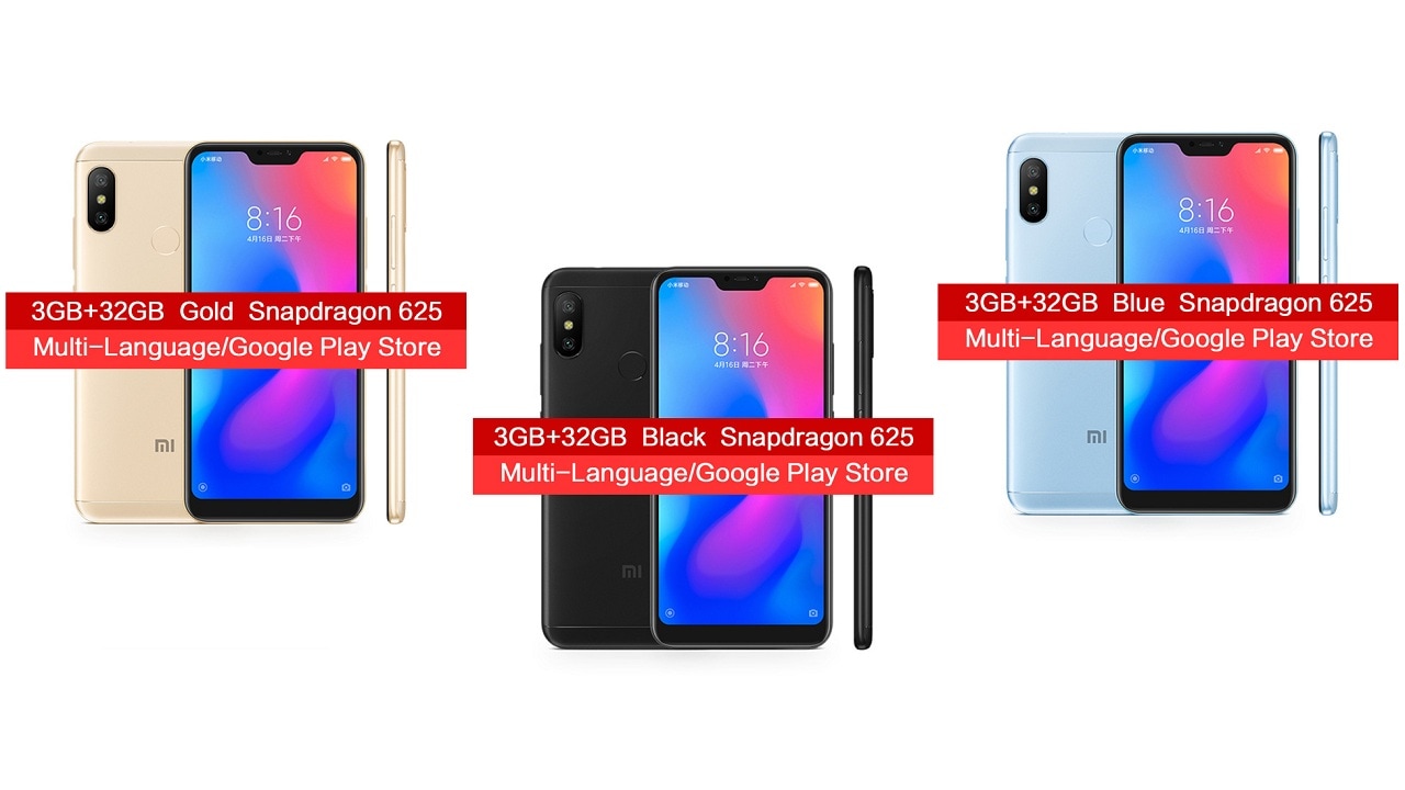 Xiaomi Mi A2 Lite as listed on Ali Express