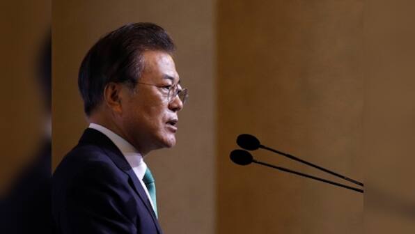 Moon Jae-in urges North Korea, US to move forward on pact to end Pyongyang’s nuclear programme