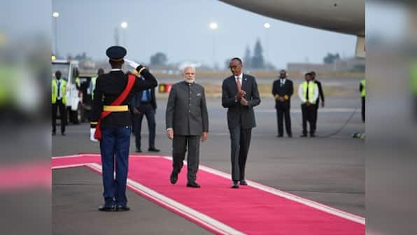 Narendra Modi arrives in Rwanda, becomes first Indian prime minister to visit east African country