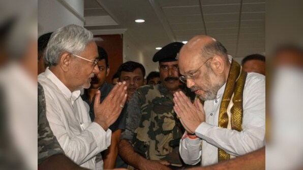 Amit Shah, Nitish Kumar display optimism after meet in Patna, but seat-sharing could be a challenge