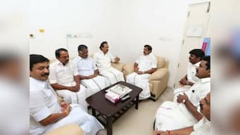 Karunanidhi's health stable, says MK Stalin as politicians rush to hospital to visit DMK chief; party workers asked to maintain peace