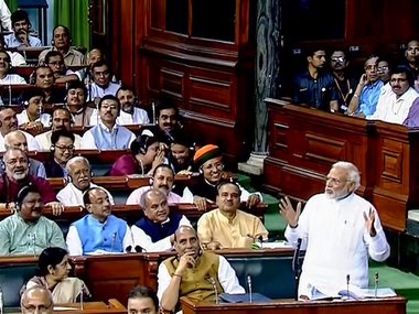 Narendra Modi tears into Congress, enumerates NDA's achievements during debate on no-confidence motion in Parliament Narendra Modi tears into Congress, enumerates NDA's achievements during debate on no-confidence motion in Parliament