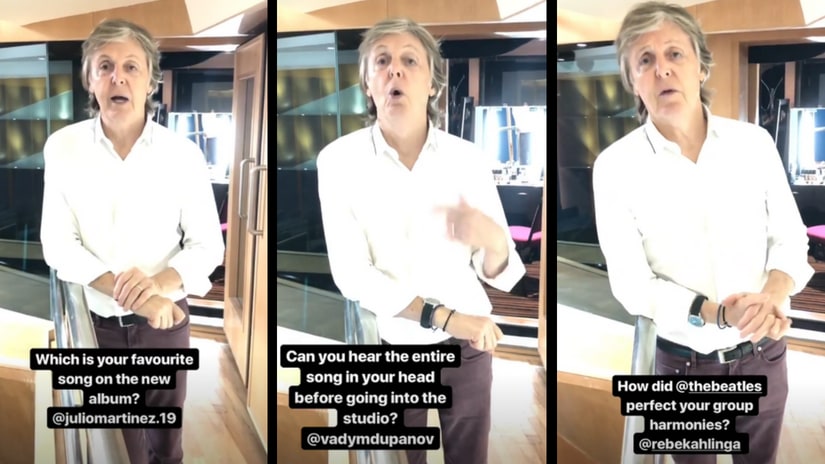 The Instagram stories of Paul McCartney where he answered questions from fans