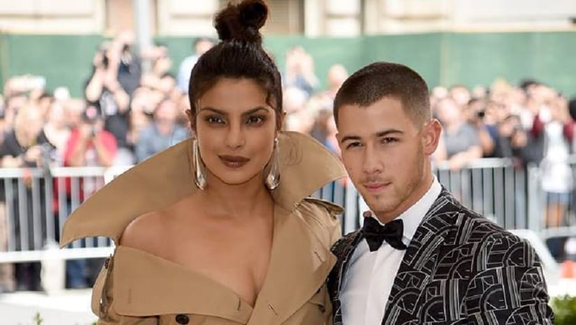 Priyanka Chopra (left) with Nick Jonas (right). Image from facebook