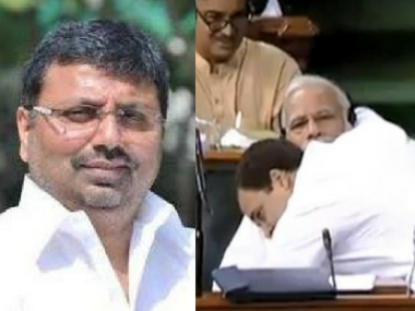 'If we hug Rahul Gandhi, our wives may divorce us': BJP MP's bizzare response to Congress chief's hugplomacy 'If we hug Rahul Gandhi, our wives may divorce us': BJP MP's bizzare response to Congress chief's hugplomacy