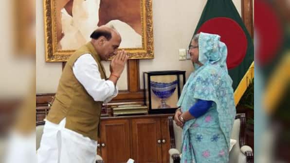Rajnath Singh in Dhaka: Possible to end terror if countries in region join hands, home minister tells Sheikh Hasina