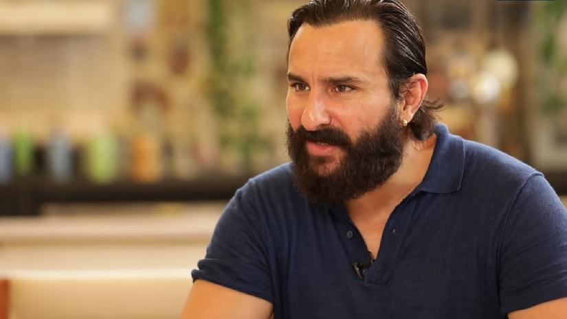 Saif in a recent interview for Sacred Games. YouTube screengrab.