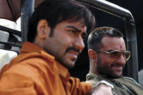   Saif and Ajay in an Omkara still. Image of Facebook 