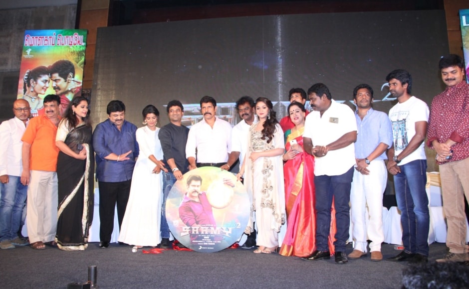 The music launch of the film was also attended by actors Aishwarya Rajessh, Keerthi and Bobby Simha, who plays the villain in the sequel.