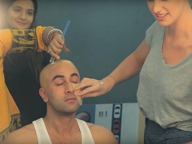 Watch: Ranbir Kapoor transforms into Sanjay Dutt for Sanju after grueling training regime, hours in make-up chair Watch: Ranbir Kapoor transforms into Sanjay Dutt for Sanju after grueling training regime, hours in make-up chair