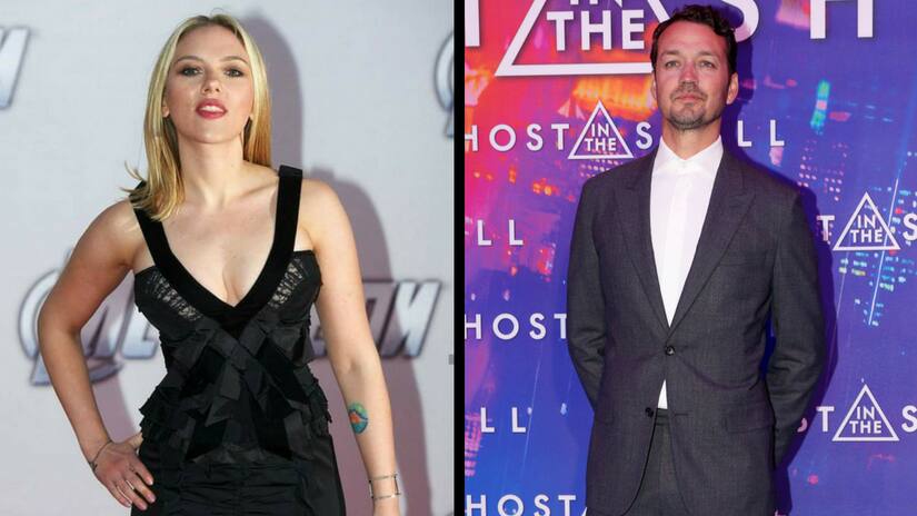 Scarlett Johansson (left) and Rupert Sanders (right). Images via Facebook