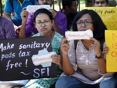 Bleeding without tax: Centre making sanitary napkins GST-free cause to rejoice, but some fear manufacturers may hike prices Bleeding without tax: Centre making sanitary napkins GST-free cause to rejoice, but some fear manufacturers may hike prices