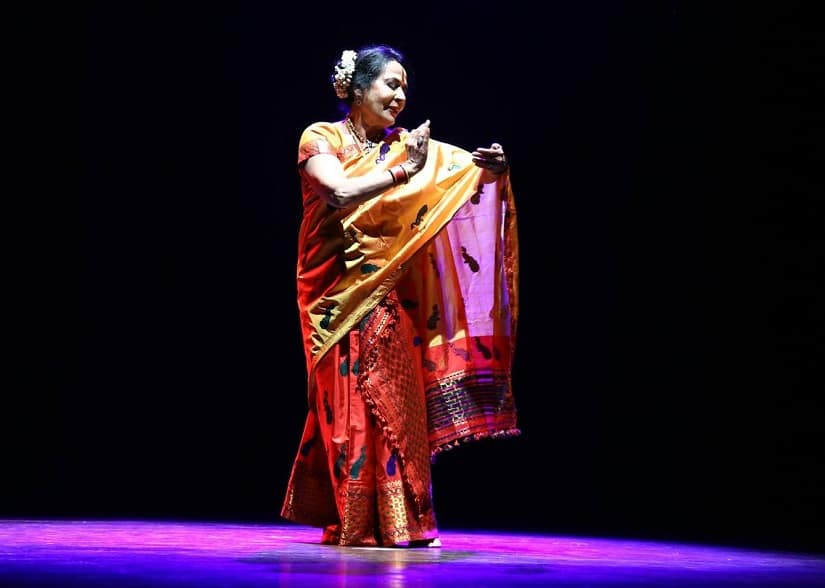 Danseuse Sonal Mansingh was nominated to the Rajya Sabha by President Ram Nath Kovind on 14 July. Image via facebook/@sonalmansingh.indianculture