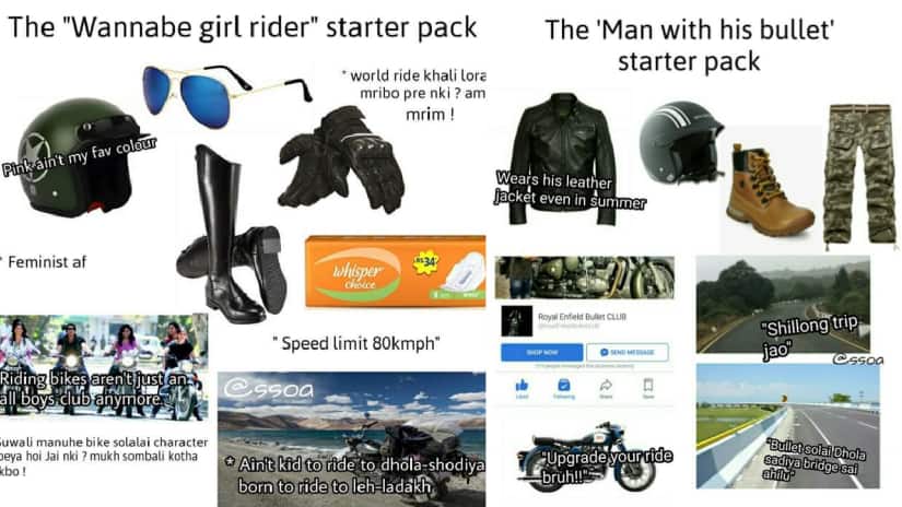 An example of the 'starter pack' memes