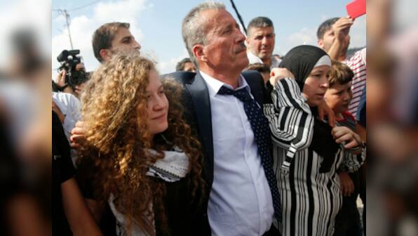 Palestinian teen Ahed Tamimi released from prison after eight months; jailed for slapping two Israeli soldiers
