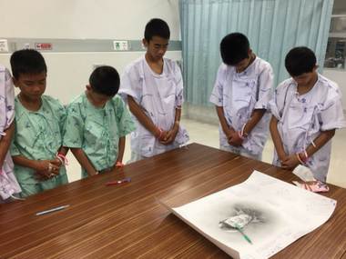 Thailand cave rescue: Boys, coach mourn diver's death, observe minute of silence in his honour Thailand cave rescue: Boys, coach mourn diver's death, observe minute of silence in his honour