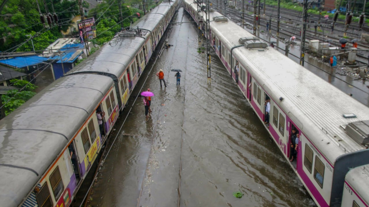 Mumbai Rains Local Train Services Hit Dabbawalas Suspend Work Imd Predicts Heavy To Very Heavy Rain Till Thursday India News Firstpost