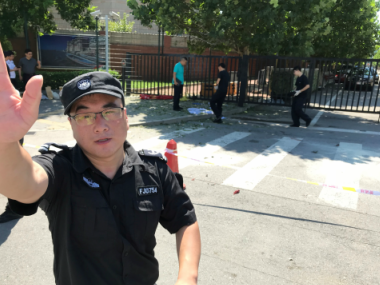 Explosive device detonated outside United States embassy in Beijing; area cordoned off Explosive device detonated outside United States embassy in Beijing; area cordoned off