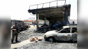 Suicide attack near Afghan security forces vehicle in Jalalabad kills 10, sets nearby petrol station aflame