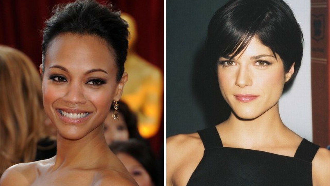 Zoe Saldana (left) and Salma Blar (right). Facebook/@ZoeSaldana, @SelmaBlair