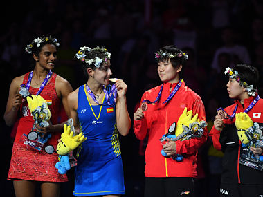 World Badminton Championships 2018: PV Sindhu clinches silver after going down to Carolina Marin in straight games World Badminton Championships 2018: PV Sindhu clinches silver after going down to Carolina Marin in straight games