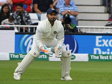 Rishabh Pant took five catches on Day 2, becoming the youngest keeper to take five catches in an innings of an international match. AFP
