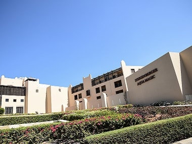 The Steigenberger Aqua Magic hotel in Egypt's Red Sea resort in Hurghada, where a British couple on holiday died within hours of each other a day before. AFP